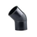 Recyclable HDPE pipe fittings 45 degree elbow for water pipe connection